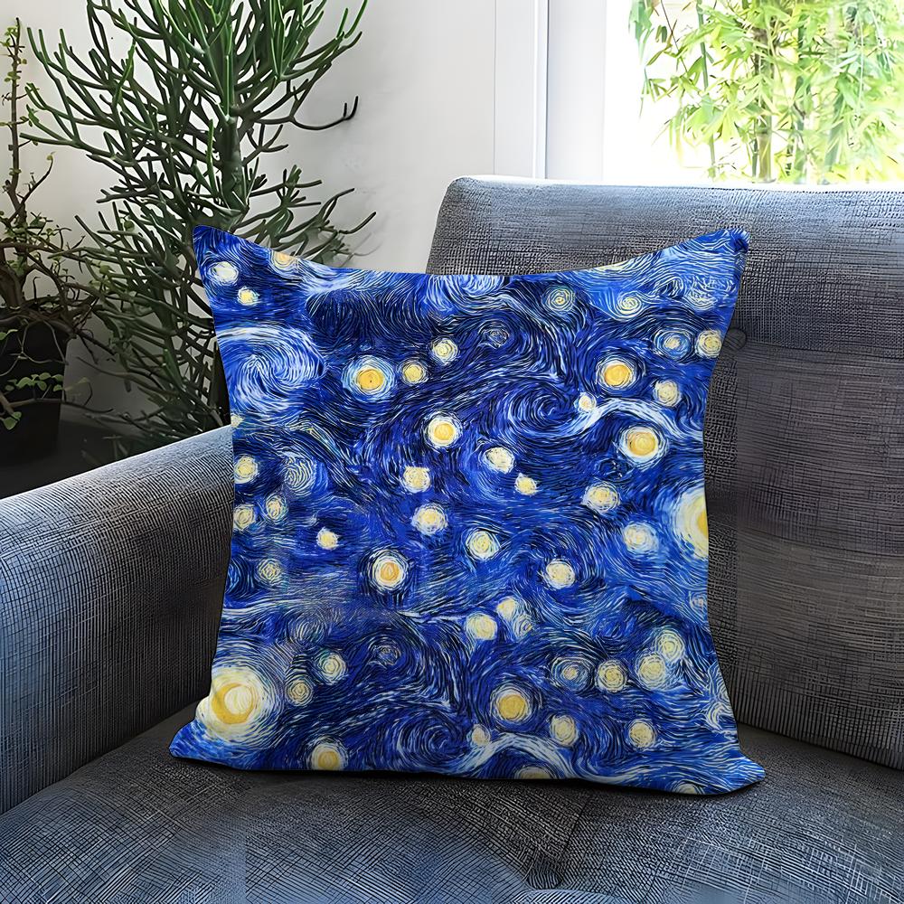 Starry Sky Texture Cushion Cover Comfortable Reversible Pillow Cover Ideal for Car Sofa Bedroom  Beyond