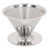 Pour Over Coffee Dripper 304 Stainless Steel Slow Drip Coffee Filter Reusable Coffee Maker Accessory