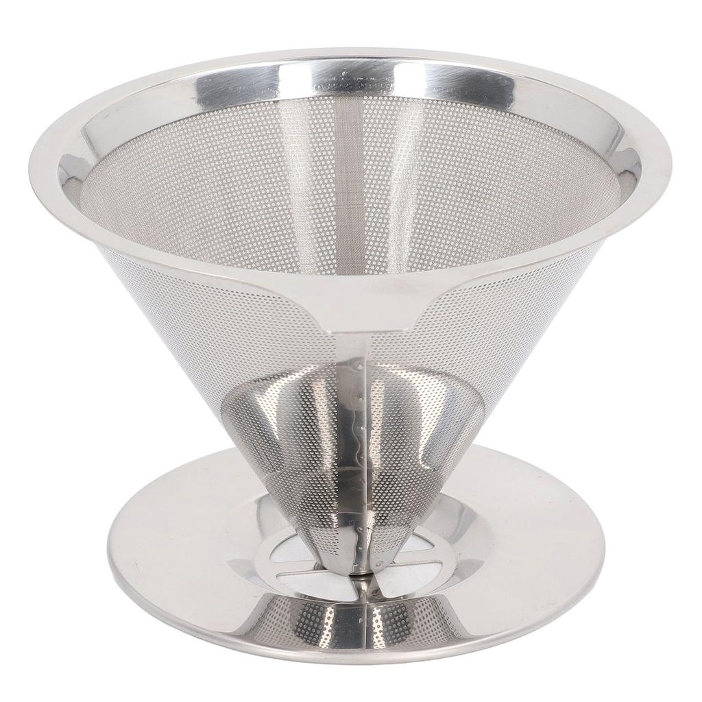 Pour Over Coffee Dripper 304 Stainless Steel Slow Drip Coffee Filter Reusable Coffee Maker Accessory