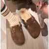 Fashion Comfortable Fur Classic Clogs for Women Winter New Fashion Cork Insole Plush Slipper with Arch Support Cozy Furry Suede Shoes
