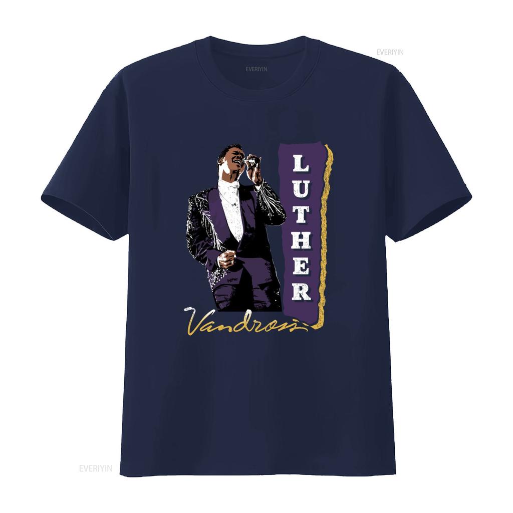 Luther Vandross R B Soul Singer Retro Style T Shirt for Music Lovers Vintage Washed Streetwear Designer Clothes Graphic