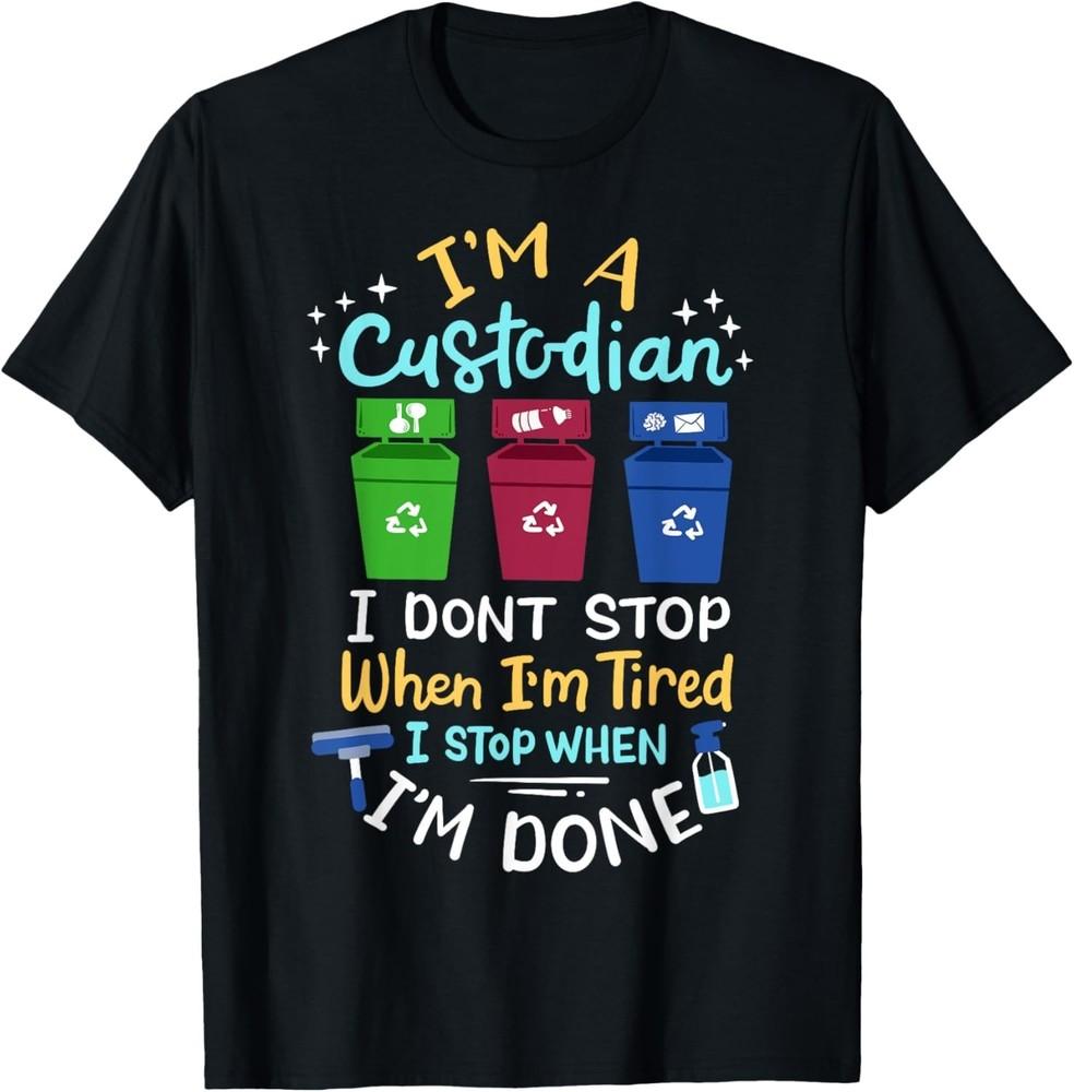 

Custodian School Custodian Janitor Gift Unisex T-Shirt L