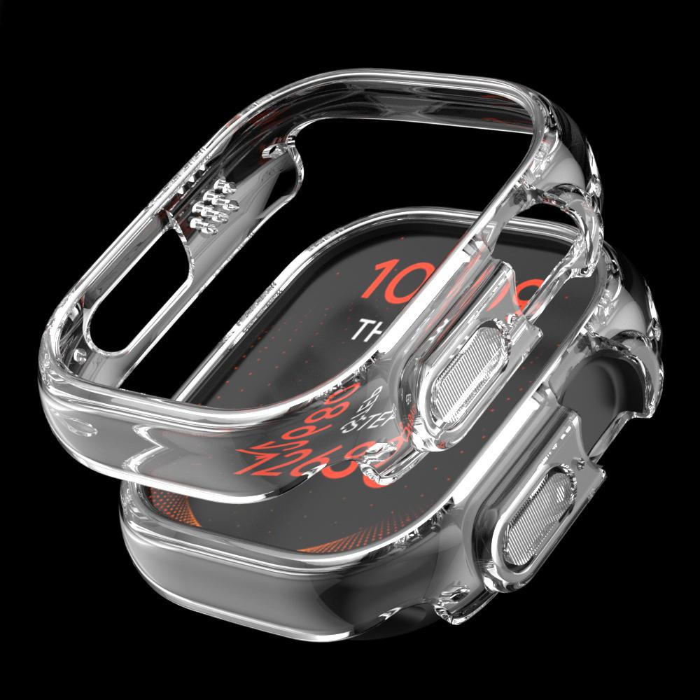 For Apple Watch 45mm 41mm 38mm 42mm 40mm 44mm Plated Skeleton Cover Hard PC Bumper Case Frame for iWatch SE 8 7 6 5 4 3 2 1 Case