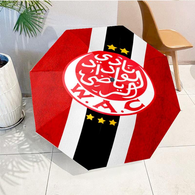 Fc Crest Design Printed Automatic Umbrella, 8-Frame for Travel, camping, Casual Umbrella, Essential Gift for for family and friends