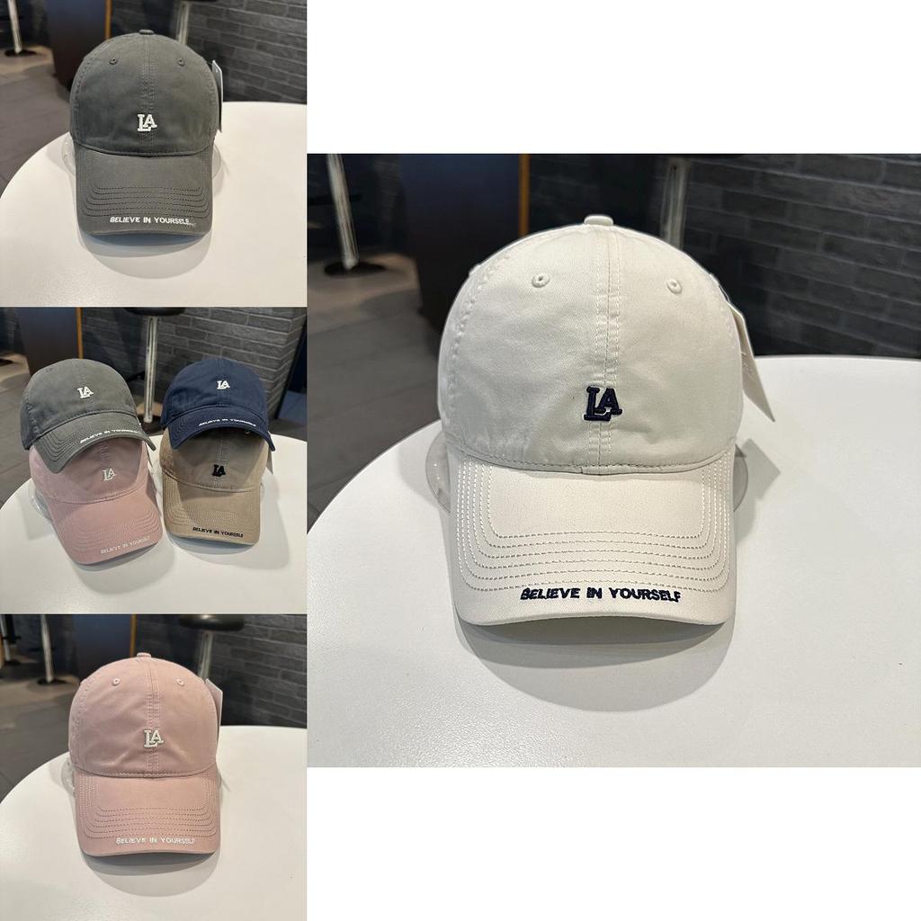 Letter Embroidered Cotton Cap For Spring To Autumn Sun Protection And Style