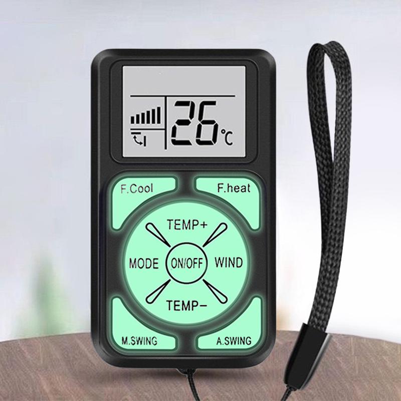 1Pc Mini Portable Luminous Universal LCD A/C Remote Control Glow In The Dark Compatible With All Major Air Conditioner