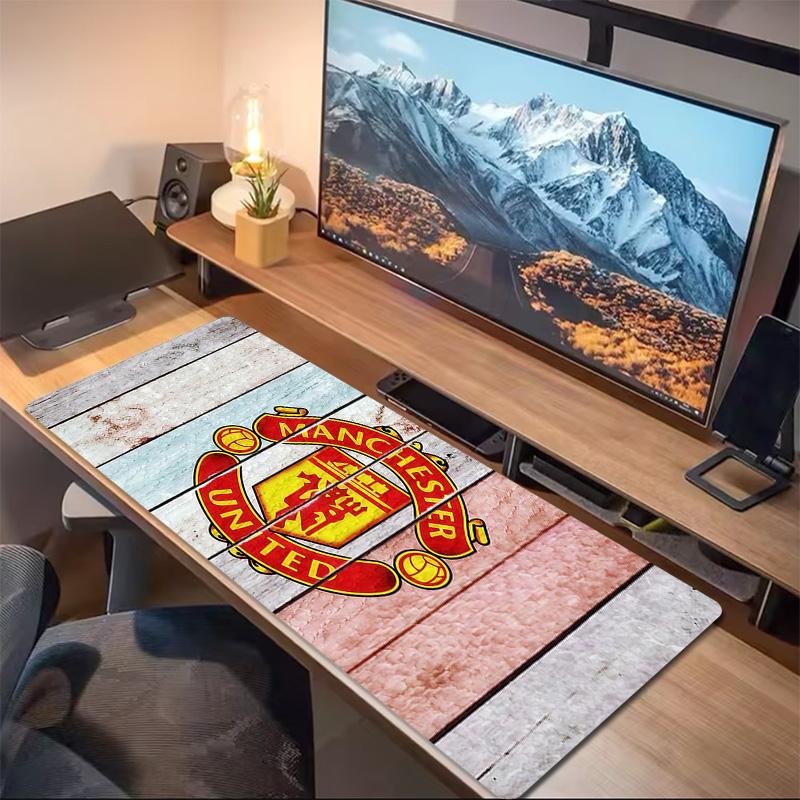 Man United2 Print Cushion Non-slip Laptop Tablet Big Mousepad XXL Mat Mini PC Playmat With Lock Edge