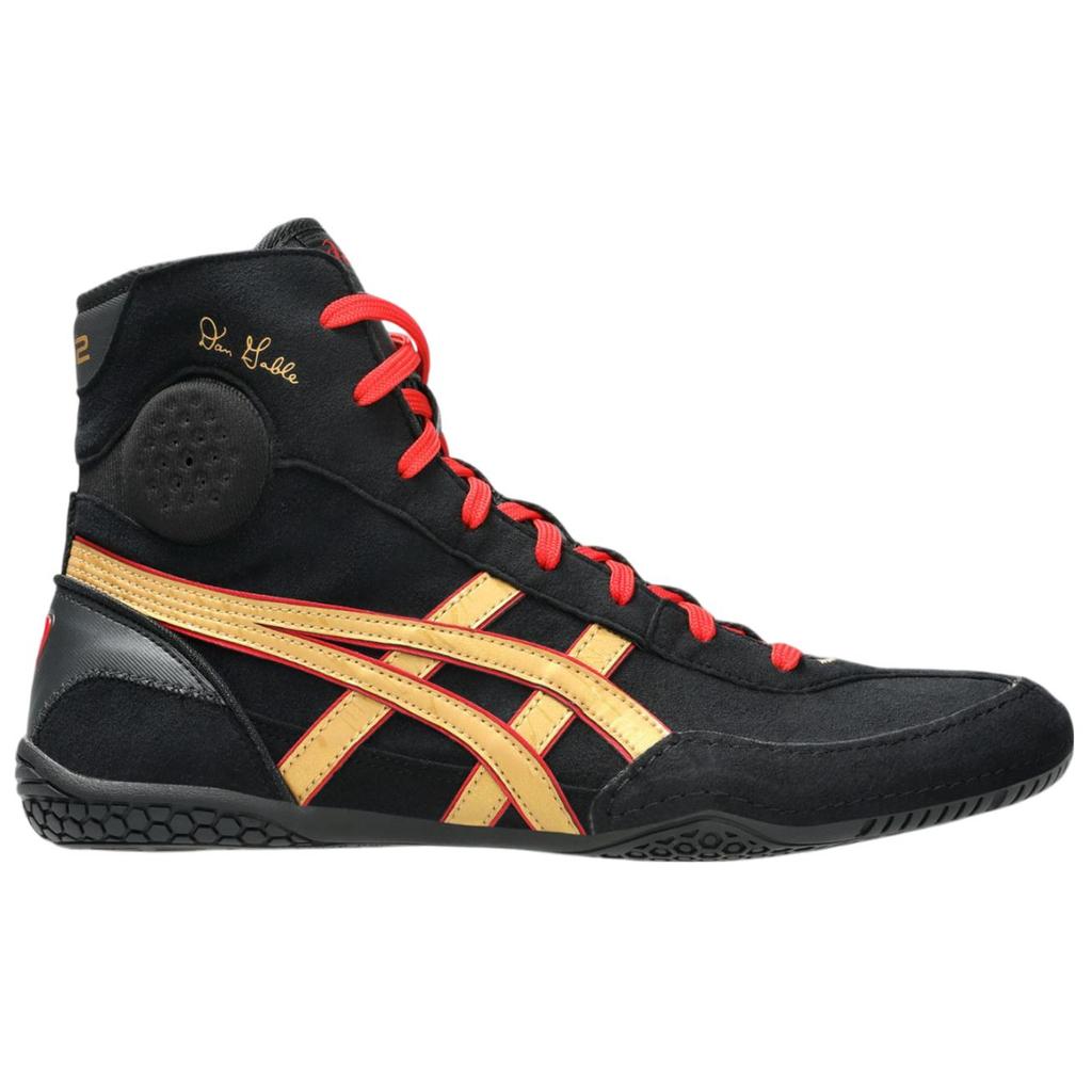 Nové tréninkové boty Asics s vysokým svrškem Unisex Černá Zlatá 1081A052-002