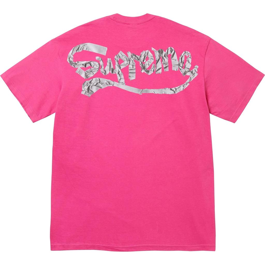 Supreme Tape Tee Fucsia