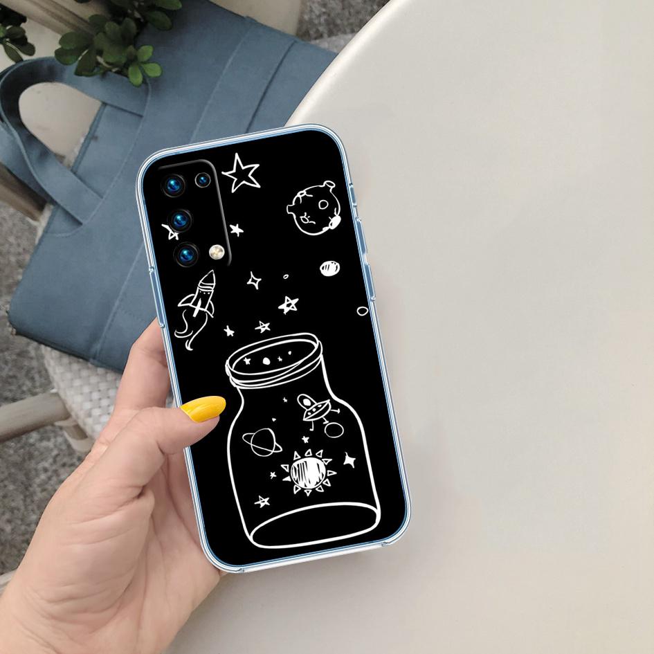FM6 Astronaut Space Moon Phone Case for LG K22 K30 K40 K40S K41 K42 K50 K50S K51 K51S K52 K61 K62 K71 K92 Q60 Q61 V40 V50 V60