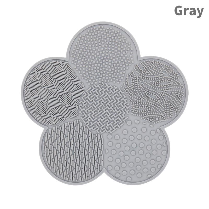 1pc Colorful Heart Shape Clean Make Up Brushes Wash Brush Silica Glove Scrubber Board Cosmetic Cleaning Tools For Makeup Brushe