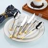 Abay 304 Stainless Steel Gold-Plated 4-Piece Cutlery Set