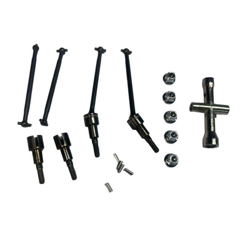 1:16 RC Front Rear Drive Shaft Modification Replace Easy to Install Sturdy Accessories for 16101 16102 16201 Hobby Car Truck