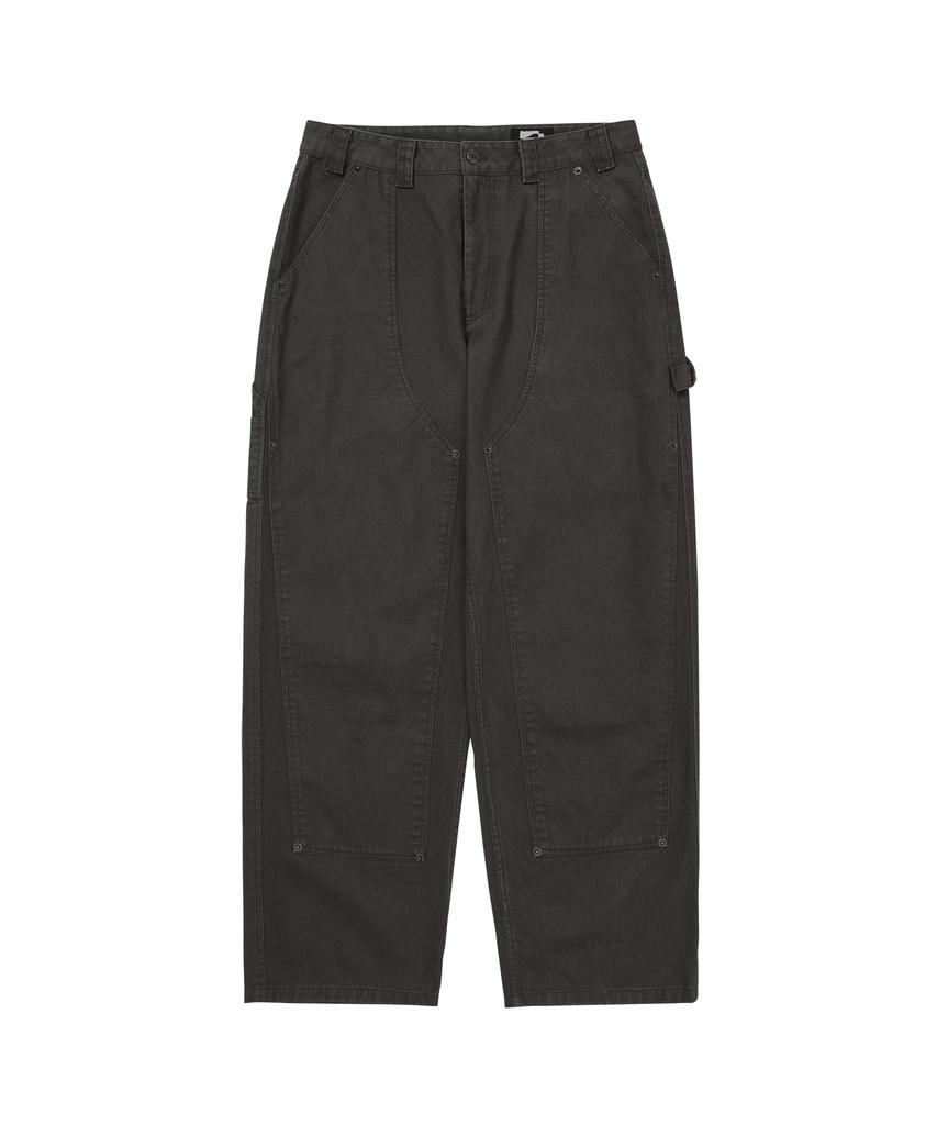 WELLBEING EXPRESS Washed Carpenter Pants Gray