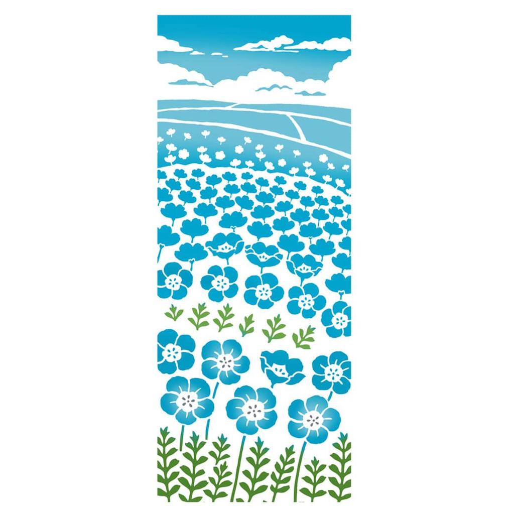 JIKAN STYLE Tenugui Hand Made In Traditional Ships by 50308 Blue Towel, Stylish, Chusen-dyed Cotton, Japan, Souvenir, Craft, Spring, Cotton, Mail,