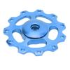 Mountain Bike Guide Wheel Durable Lightweight Bearing Anode Sturdy Aluminium Alloy 11 Tooth Rear Derailleur PulleyBlue