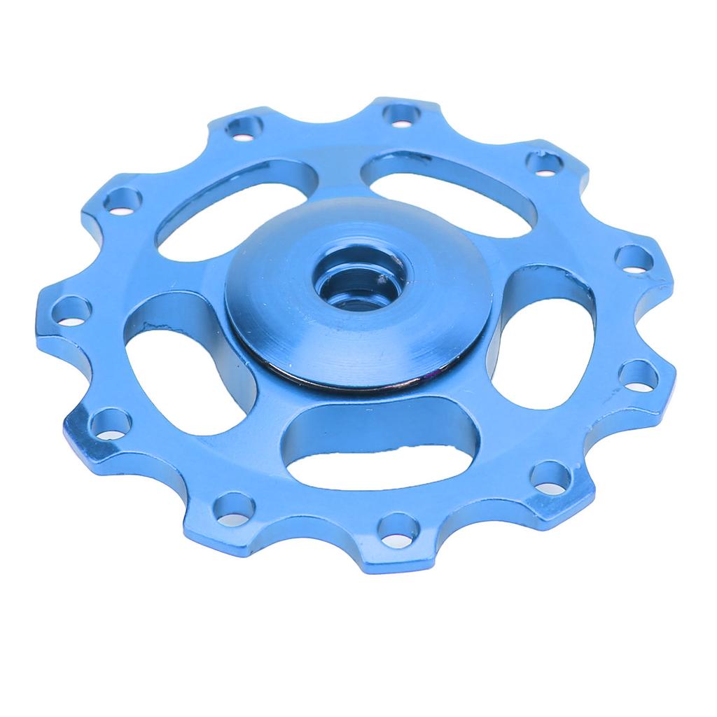 Mountain Bike Guide Wheel Durable Lightweight Bearing Anode Sturdy Aluminium Alloy 11 Tooth Rear Derailleur PulleyBlue
