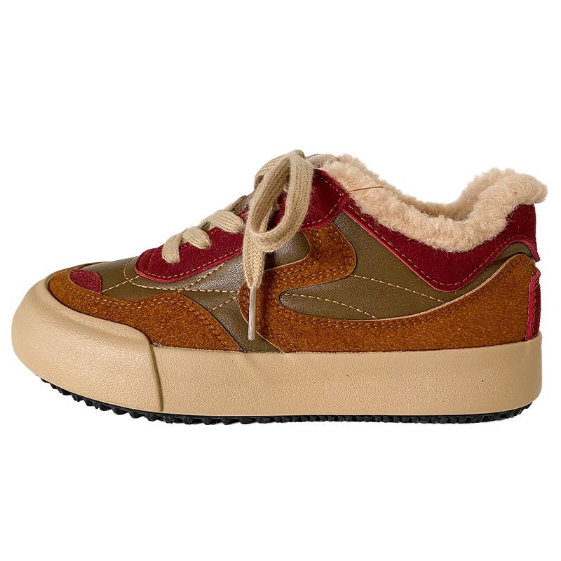 

6578 латексные стельки овечья шерсть теплая платформа немецкие кроссовки женская обувь обувь для скейтбординга хлопковая обувь 2024 новая теплая зима 40