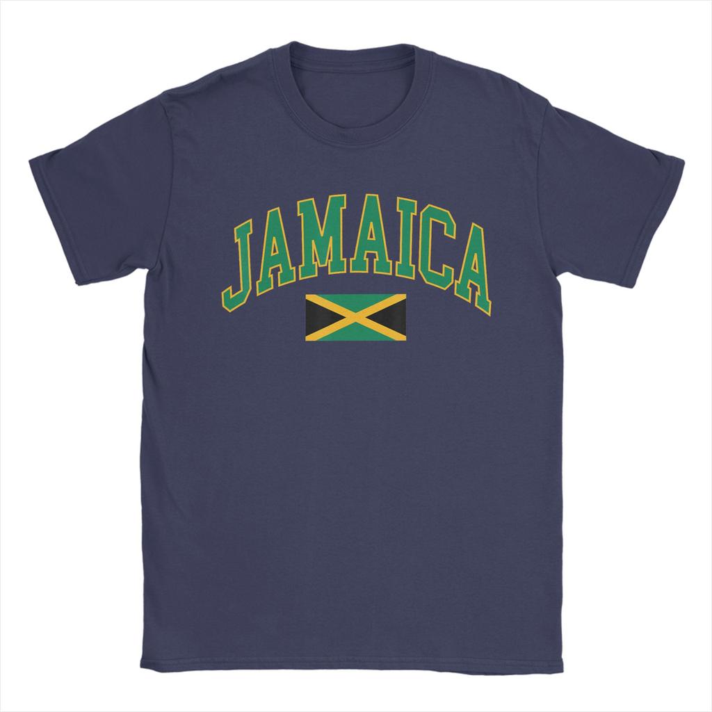 Jamaica Flag Jamaican Pure Cotton T Shirt For Men Summer Y2K Retro TShirts O Neck Hipster Tees Big Size Loose Tops