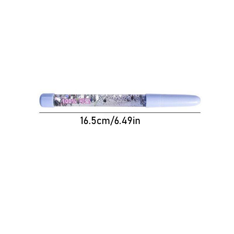 2Pcs Cute 0.5mm Ballpoint Pen luxury Drift Sand Glitter Crystal MultiColor Creative Ball Gift School Office Supplies
