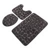 Conjunto de 3 Tapetes de Banheiro Forma U Tapete para Vaso Sanitário Tampa de Vaso Sanitário Tapete de Banho Absorvente de Água Antiderrapante Tapetes de Banho para Treinamento de Penico Crianças Adulto