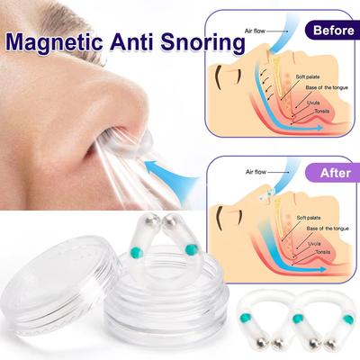 Magnetic Snore Stopper Anti Snoring Device Nasal Dilators Night Easy Breathe Anti Device Stop Snore Nose Clip Anti-Snoring Sleep