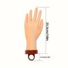 Nail Art Fake Hand Flexible Soft Adjustable Plastic Finger Practice Prosthetic Model Manicure Training Display Tool