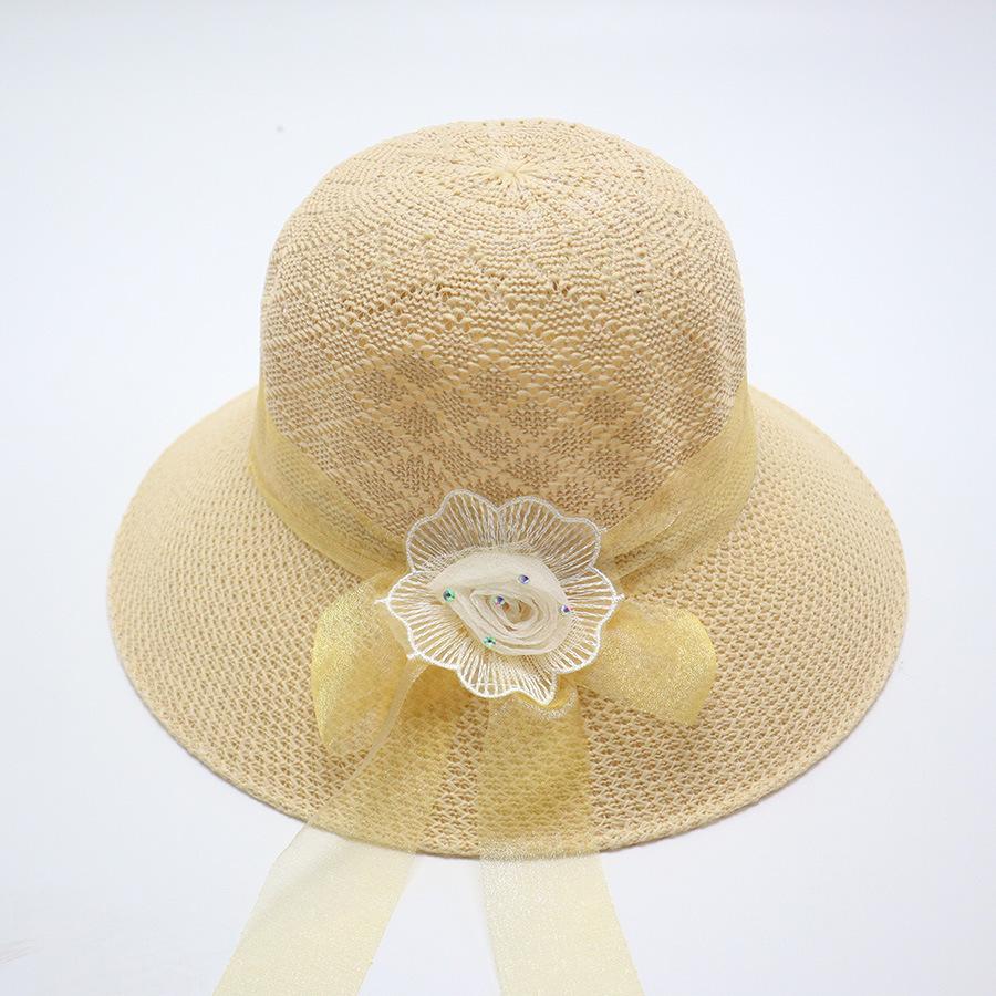 Women's Straw Hat with Large Brim, Summer Shading, Sweet and Versatile Cool Hat, Seaside Beach Hat, Sunscreen Hat, Women's Model