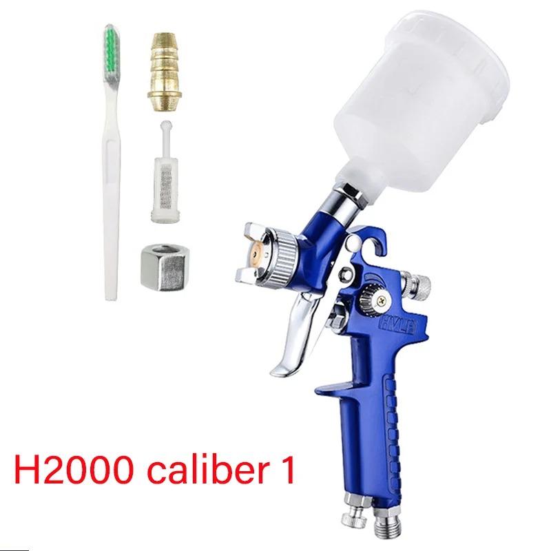 Mini Pneumatisk Sprøytepistol H-2000 Profesjonell 0.8/1.0mm Dyse 125ml For Billakkering Reparasjon Pneumatisk Sprøytepistol Mini Sprøytepistol