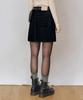 Deketeuumeon [Velvet Denim]Velvet Mini Skirt Dcsk007Black