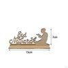 Creative Eid Mubarak Decoration, Islamic Muslim Ramadan Ornament Art Crafts Wooden Slice DIY for