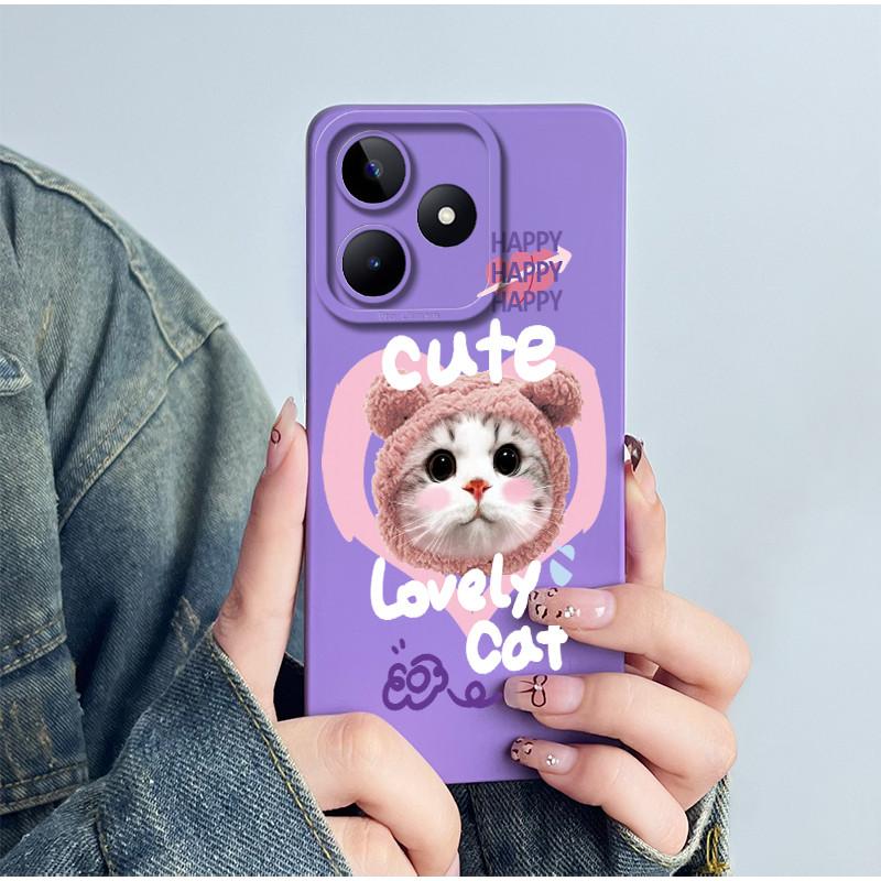 For Realme C51 RMX3830 C53 Note 50 RMX3834 Phone Case Funda Soft Silicone Sweet Painted Lovely Printed Protective Cover Coque