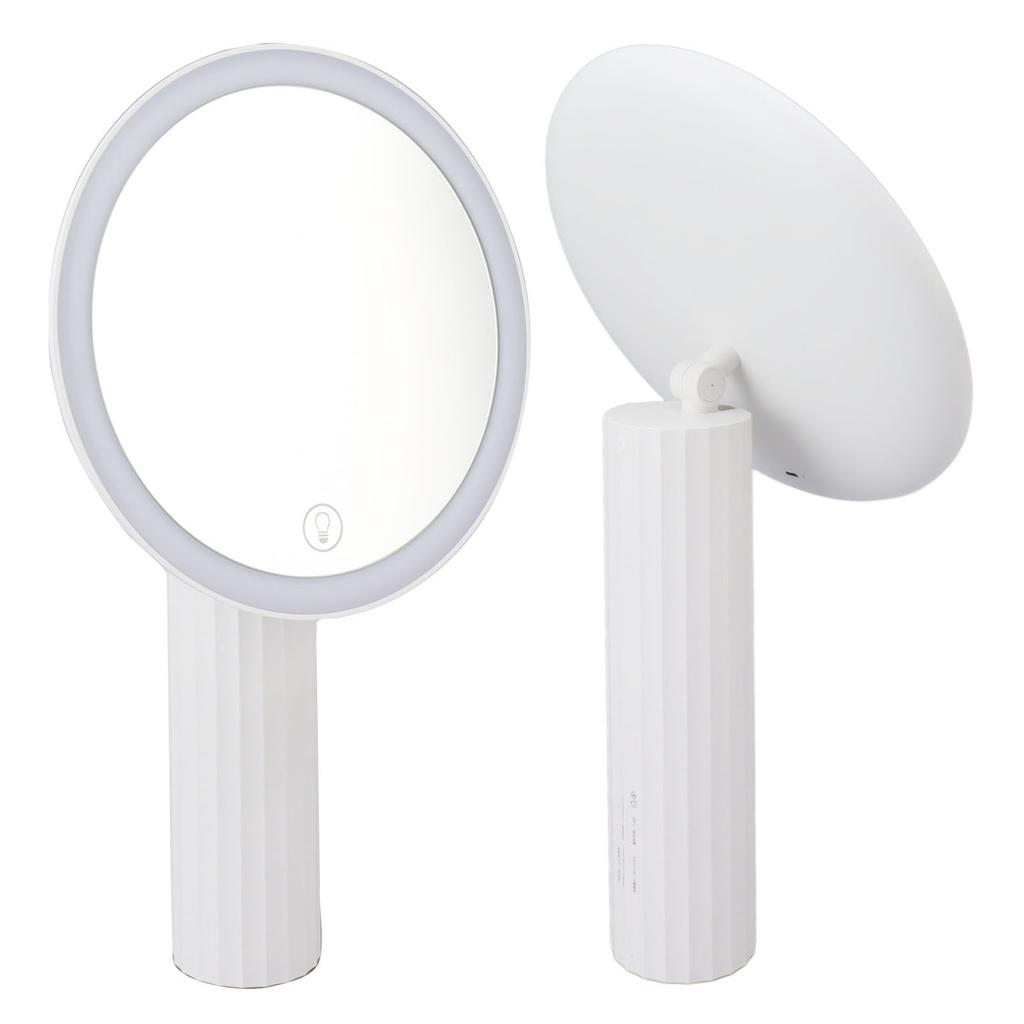 LED Makeup Mirror Portable Handheld Fill In Light Makeup Mirror Large Area Mirror Cosmetic Tool
