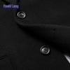 MUSHILANG Men's 100% Wool Mid-length Business Casual Overcoat