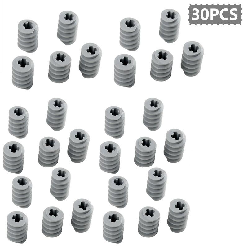 10PCS/30PCS/50PCS Plastic Helical Gear 1x2 Worm Technology Building Blocks Parts 4716 Assembly MOC Bricks DIY Toys Accessories