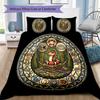 Snake Symbolism Mandala Pattern Bedding,Quilt Set Quilt Cover Pillowcase Home Birthday Gift (1*duvet Cover+2*pillowcase,without Core)