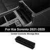 For Kia Sorento -2025 Center Console Water Cup Holder Center Console Armrest Storage Organizer Tidying Storage Box Accessory