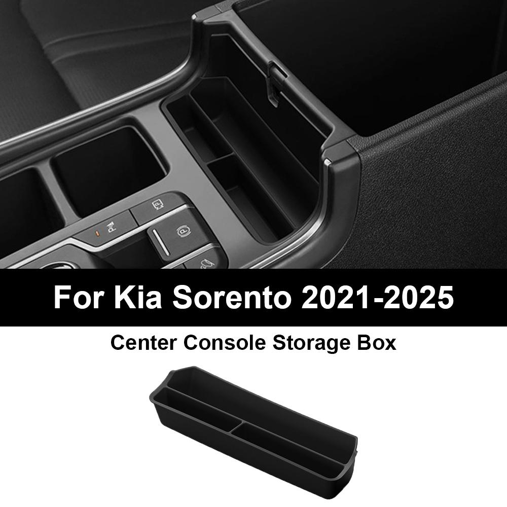 For Kia Sorento -2025 Center Console Water Cup Holder Center Console Armrest Storage Organizer Tidying Storage Box Accessory