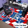 Custom Name Munich Crest Rug for Living Room, Game Rooms, Office, Bedroom, Floor Mat Playful Design, fan gifts Christmas decor