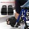1/2 Pcs Black Wheelchair Shoe Holder Belt Black Fixed Strap For Elderly Feet Support Care Supplies Shoe Rest Wheelchairs