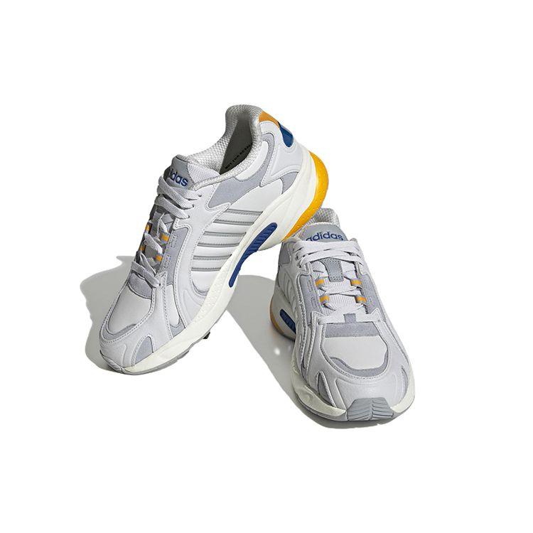 Adidas Neo Crazychaos Winter 2.0 Synthetic Leather Slip Resistant Durable Lightweight Low Top Sports Casual Shoes Men Sneakers Gray Blue Yellow GY4630