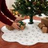 Sequin Christmas Tree Skirt for Holiday Home Decoration and Festive Party Display