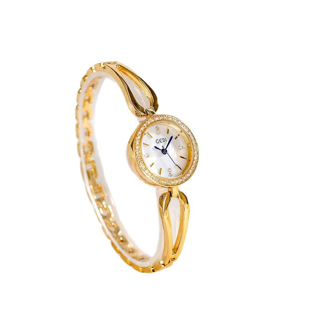 Light Luxury Diamond-Encrusted Student Watch Versatile Fashion Waterproof Alloy Watch Women'S Bracelet Quartz Watch