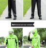 Men's and Women's Reflective Waterproof Raincoat and Pants Set for Riding and Takeaway