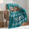 1PC Gift Blanket throw for Mama Grandma Anniversary Birthday Gifts I Love you Presents Festival Gifts Soft Warm all season use