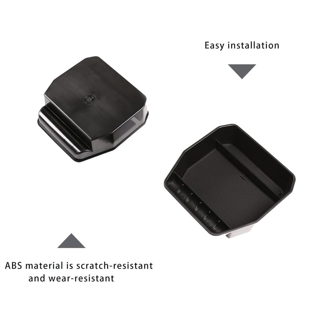 Sauicemy Mittelkonsolen-Zubehör-Organizer für Land Rover Defender 90 110 2020 2021 2022 ABS-Material Armlehnenbox Einlage Tablett Organizer-Tablett Ohne
