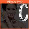 Titanium Steel Open C-shaped Bracelet 7mm Stainless Steel Polished Silver Gold Rose Gold Hair Tie Bracelet