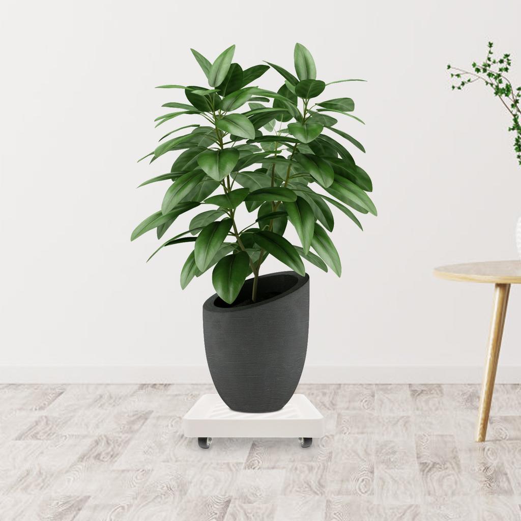 Plant Dolly Heavy Duty Thickened Tray with Hidden Wheels Rolling Planter Base for Indoor Outdoor Garden Movable Plant Pot