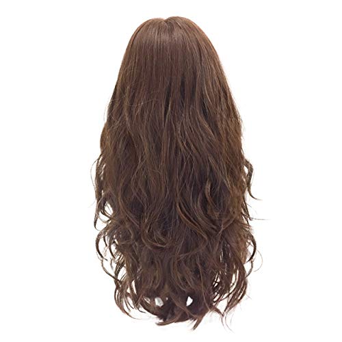 All Fluffy Wavy Long Heat-Resistant Maroon Brown