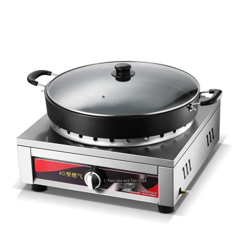 Commercial Gas Griddle for Potstickers and Pan-Fried Buns